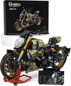 Nifeliz Tiavel Motorcycle Model Building Kit for Adults, 2025 pcs