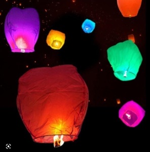 5 pack Sky Lanterns