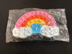 Rainbow Cloud Pop Purse, 8"