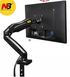 NB North Bayou Full Motion Swivel Monitor Arm, 17-30'' Monitors(Within 4.4lbs to 19.8lbs) Model F80