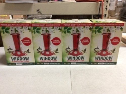 Lot of (4)&nbsp;Nature Anywhere Window Hummingbird Feeders - Appear New&nbsp;