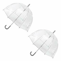 Totes Clear Bubble Umbrealla, 2 Pack - Appears New