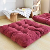 Tufted Floor Pillow Cushion, 22x22 Inch