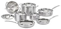 Cuisinart MultiClad Pro 12-Piece Cookware Set, Stainless&nbsp;Steel - Appears New&nbsp;&nbsp;