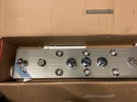 Wall Mounted Shower Panel w/ LED Waterfall Head Massage, Handheld Hand Shower, Brushed Nickel