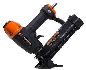 WEN 61741 4-in-1 18-Gauge Pneumatic Flooring Nailer and Stapler with Case, Black