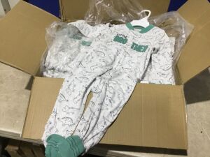 Case of (36) Carters Little Brother 2 Way Zipper Dino Onesie PJs, 9M