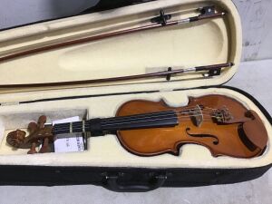 Cecilio CVVN-200 4/4 Student Violin with Bow and Case 