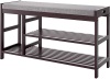 HOMECHO Modern 3 Tier Shoe Rack with Storage and Foam Bench Seat - E-Comm Return, Appears New   