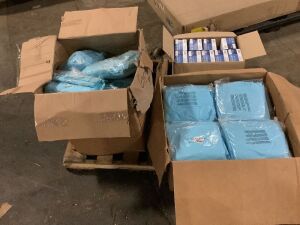 Large Lot of PPE - Disposable Gowns and Latex Gloves