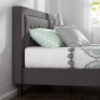 Zinus Dachelle Upholstered Platform Bed Frame,&nbsp;Wood Slat Support,&nbsp;No Box Spring Needed,&nbsp;Easy Assembly, Queen - Appears New&nbsp;&nbsp;