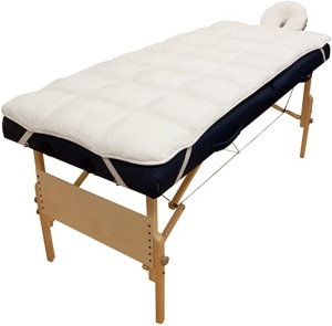 Body Linen Abundance Deluxe Quilted Fleece Massage Table Pad Set - E-Comm Return  