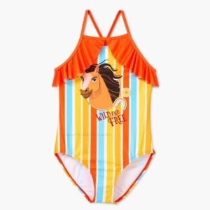 Case of (12) Kids Spirit Wild and Free One Piece Swimsuit, Small