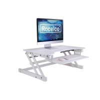 Rocelco Basic Height Adjustable Sit to Stand Desk Computer Riser - Appears New&nbsp;