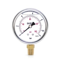 Set of 3 Beauthom 2-1/2" Pressure Gauge for Pool Filter Water Pump (0-160psi)