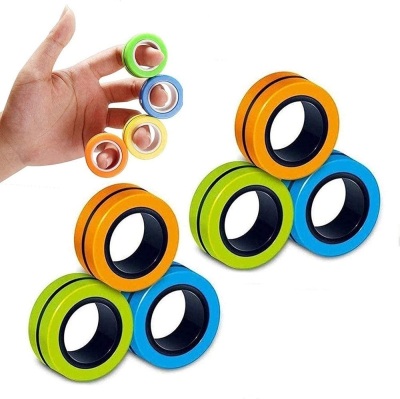 6PCS Magnetic Rings Fidget Toys