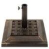 26lb Steel Square Patio Umbrella Base Stand, Basketweave Pattern&nbsp;