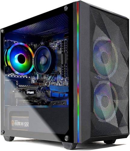 Skytech Gaming Chronos Mini Gaming Desktop, AMD Ryzen 3 3100, NVIDIA GeForce GTX1650, 500GB SSD, 8GB Memory - Appears New, Untested 