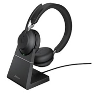 Jabra Evolve2 65 UC Stereo Wireless Bluetooth Headset w/ Charging Stand