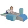 ECR4Kids SoftZone Climb and Crawl Activity Play Set, 5 Piece Lightweight Foam Shapes - Appears New