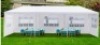 10'x30' Party Wedding Tent, White, 5 Sidewalls