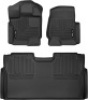 Husky Liners 94041 Fits 2015-20 Ford F-150 SuperCrew Weatherbeater Front & 2nd Seat Floor Mats, Black - Appear New&nbsp;