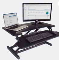 Victor High Rise&trade; Height Adjustable Compact Standing Desk with Keyboard&nbsp;Tray
