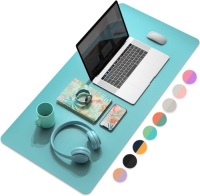 YSAGi Dual-Sided Desk/Mouse Mat&nbsp;(35.4" x 17", Calamine Blue+Cobalt Green)
