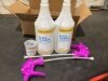 Dissolvable Glass Cleaner Kit with 2 Sprayer Bottles and 12 Refill Pacs