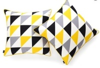 Hofdeco Indoor Outdoor Pillow Cover ONLY, Water Resistant, 18"x18", Set of 2