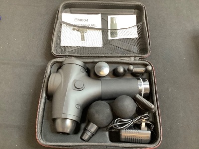 Variable Speed Massage Gun w/ 6 Heads