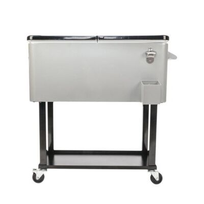 80QT Iron Spray Cooler with Shelf, Warm & Cooling Functions