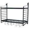 2-Tier Wall Mounted Pot Rack