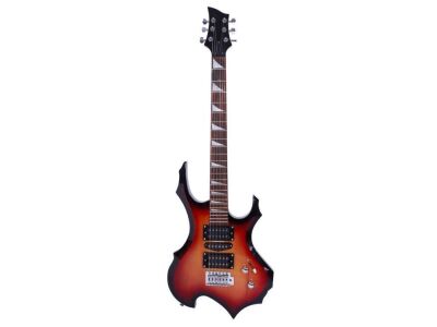 Sunset Flame Type Beginner Practice Right-Handed Electric Guitar Set