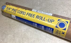 1/4" PVC Cord Free Roll-Up with Cord Fastener