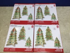Lot of (4) Color-In Tree Kits