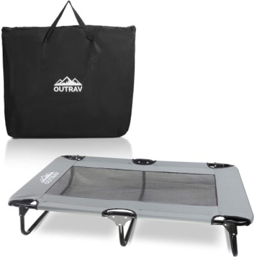 Outrav Large Dog Cot, Grey - Appears New