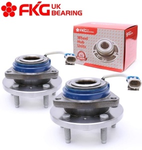 FKG 513121 Front Wheel Bearing Wheel Hub Assembly fit for Impala, Allure, Aurora, Bonnevile, Lesabre, Century, Seville, 5 Lugs W/ABS Set of 2 - New 