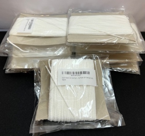 Lot of (10) Packs of Elastic Bands for Masks & Other Sewing Crafts