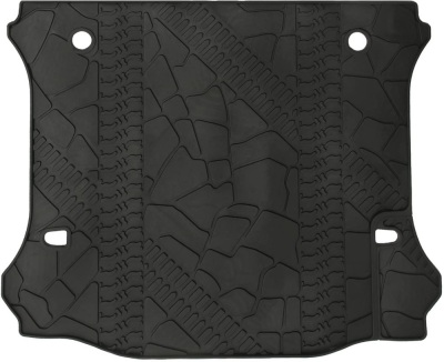 Black Cargo Liner Rear Floor Mat for 2011-2018 Jeep Wrangler Rubicon JK JKU Unlimited 4 door TPE Cargo Tray All Weather - New  