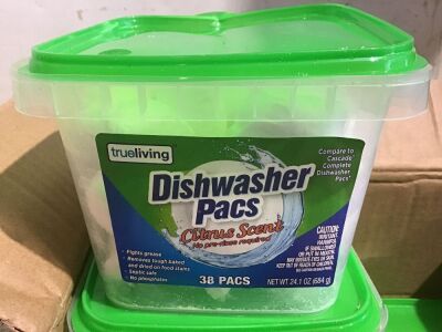 Case of (4) Trueliving Dishwasher Pacs, 38 Pacs