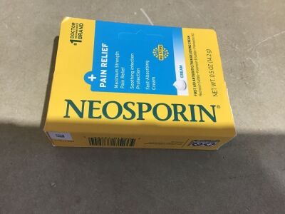 Case of (72) Neosporin +Pain Relief Antibiotic Cream - Exp 03/2023