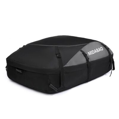  20 Cubic Ft, Car Cargo Bag Roof Top Carrier - Waterproof & Coated Zippers - for Cars with or Without Racks