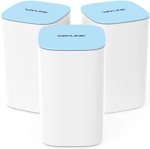 WAVLINK AC3000 Tri-Band Whole Home Mesh WiFi System, Router Replacement Covers Up to 6,000-7500sq. ft, Parental Controls, 3xGigabit Ports, Business Traffic & Network Separation, 3-Pack - New 