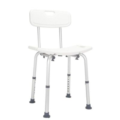 Adjustable Bath Safety Chair w/ Detachable Backrest 