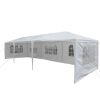 10' x 30' Party Wedding Tent Outdoor Gazebo Tent White 5 Sidewalls 