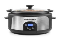 Elite Platinum MST-610DT 6Qt. Programmable Stainless Steel Slow Cooker with Locking Lid - E-Comm Return, Appears New&nbsp;