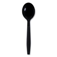 Case of&nbsp;Black Plastic&nbsp;Disposable Spoons, 2000 ct