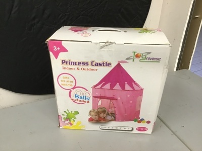 Ball Pit Princess Castle Play Tent with 100 Balls - E-Comm Return, Appears New