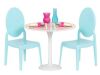 Case of (2) Our Generation Furniture Playset for 18" Dolls, Table for Two in White & Blue